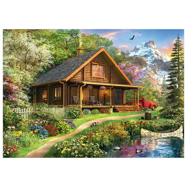 5D Full Drill Diamond Painting Embroidery Cabin Like Cross-Stitch Kit Leisure 5D Full Drill Diamond Painting Embroidery Cabin Like Cross-Stitch Kit Leisure